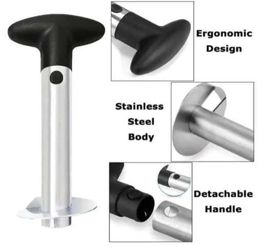 g8buynz Pineapple Corer and Slicer Tool, Stainless Steel Pineapple Cutter Pineapple Corer and Slicer Tool, Stainless Steel Pineapple Cutter
