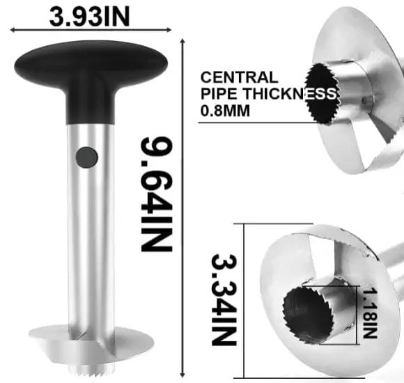 g8buynz Pineapple Corer and Slicer Tool, Stainless Steel Pineapple Cutter Pineapple Corer and Slicer Tool, Stainless Steel Pineapple Cutter