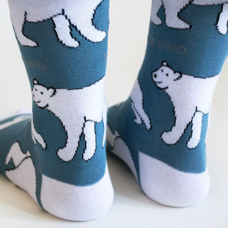 Barekind NZ Socks Save the Polar Bears Bamboo Socks Save the Polar Bears Bamboo Socks