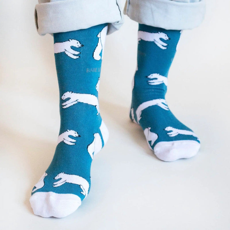 Barekind NZ Socks Save the Polar Bears Bamboo Socks Save the Polar Bears Bamboo Socks