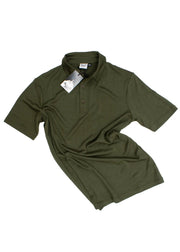 Men's Polo - 100% Merino Wool, Khaki Green by Merino 365 NZ