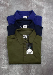 Men's Polo - 100% Merino Wool, Khaki Green by Merino 365 NZ