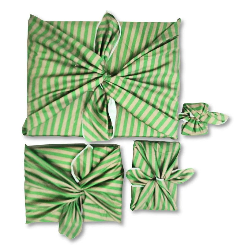 Waste Free Celebrations Furoshiki Wrapping Cloths Pooches Stripey - 4 Furoshiki Gift Wraps Pooches Stripey - 4 Furoshiki Gift Wraps
