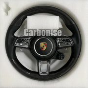 Porsche Steering Wheel (Carbon Fiber+Smooth Leather) @1 by CARBONISE
