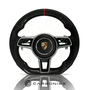 Porsche Steering Wheel (Carbon Fiber+Perforated Leather) @2 by CARBONISE