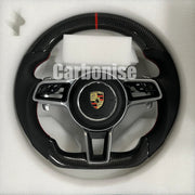 Porsche Steering Wheel (Carbon Fiber+Perforated Leather) @2 by CARBONISE