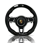 Porsche Steering Wheel (Carbon Fiber+Perforated Leather) @4 by CARBONISE