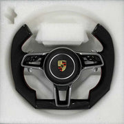 Porsche Steering Wheel (Carbon Fiber+Perforated Leather) @12 by CARBONISE
