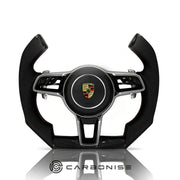 Porsche Steering Wheel (Carbon Fiber+Perforated Leather) @12 by CARBONISE