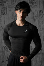 Bare Nylon Fullsleeves T-shirt Black by Fuaark Nz