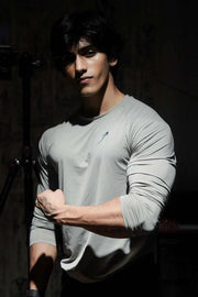 Bare Nylon Fullsleeves T-shirt Light Grey by Fuaark Nz
