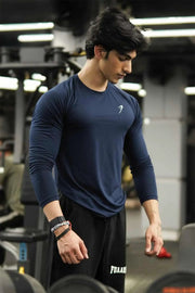 Bare Nylon Fullsleeves T-shirt Navy by Fuaark Nz