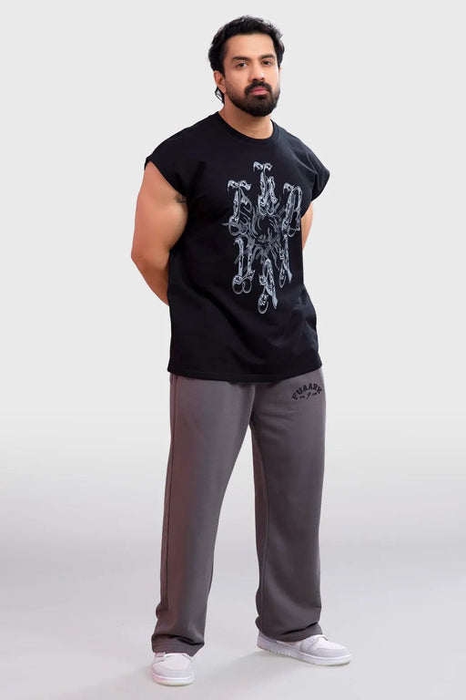 Ash Capsleeves Tank Black by Fuaark Nz