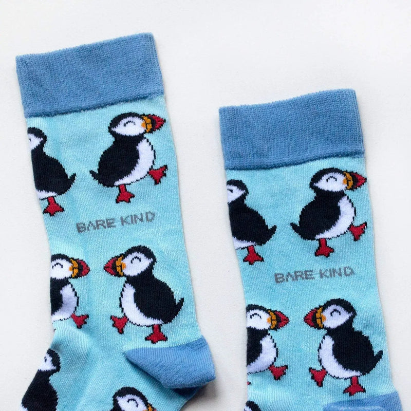 Save the Puffins Bamboo Socks by Barekind NZ