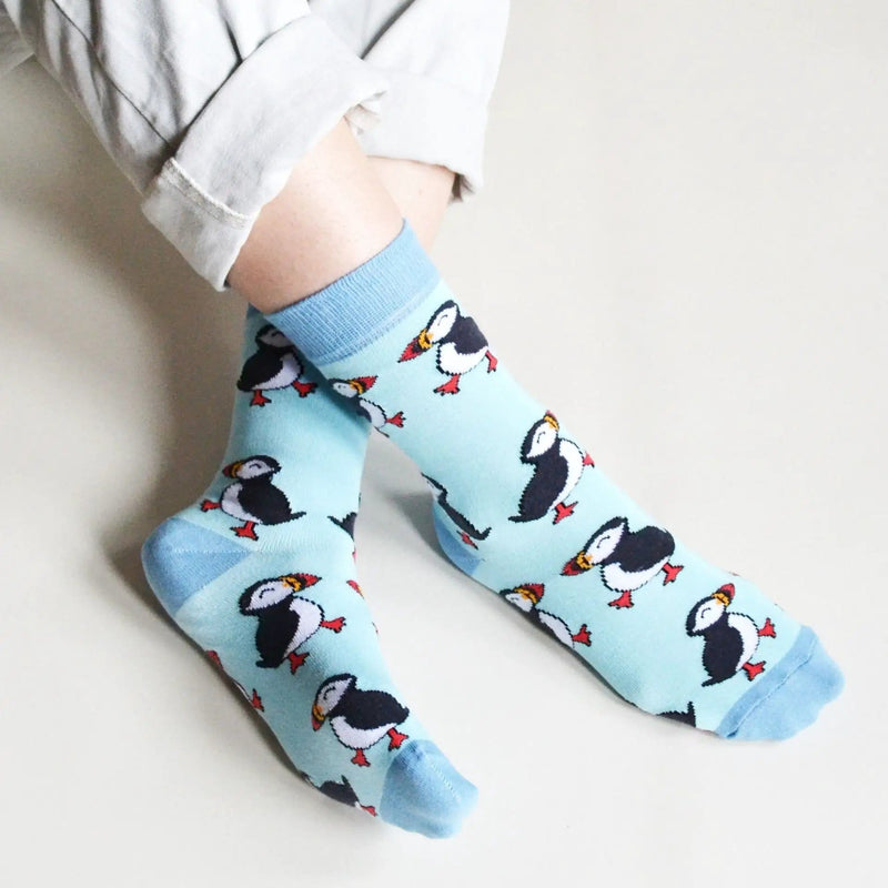 Barekind NZ Socks Save the Puffins Bamboo Socks Save the Puffins Bamboo Socks