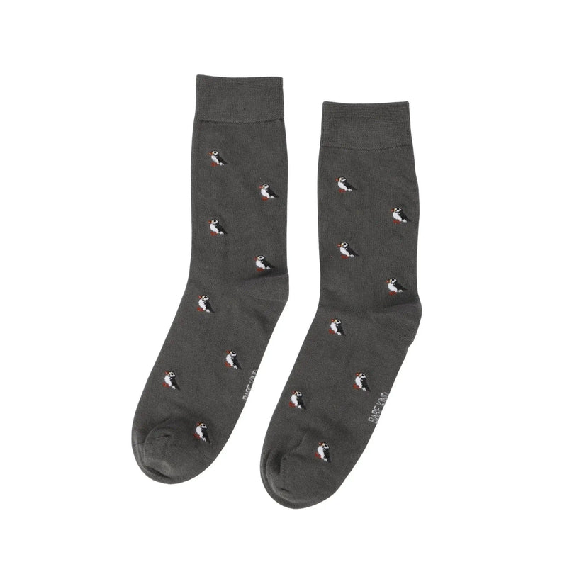 Barekind NZ Socks Save the Puffin Small Motif Bamboo Socks Save the Puffin Small Motif Bamboo Socks