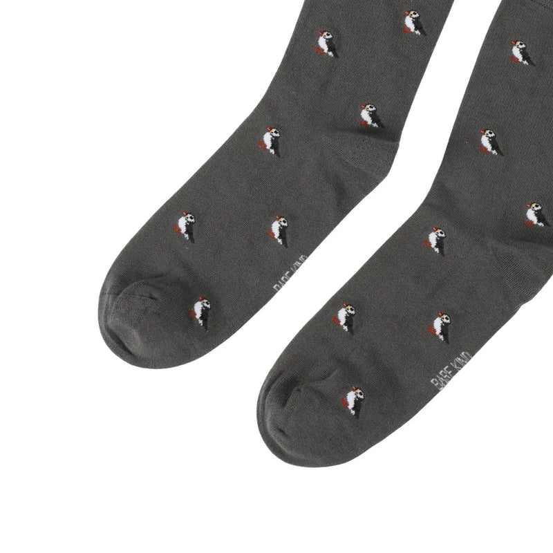Barekind NZ Socks Save the Puffin Small Motif Bamboo Socks Save the Puffin Small Motif Bamboo Socks