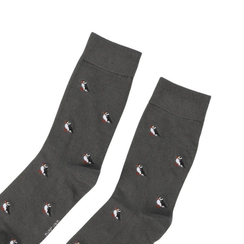 Barekind NZ Socks Save the Puffin Small Motif Bamboo Socks Save the Puffin Small Motif Bamboo Socks