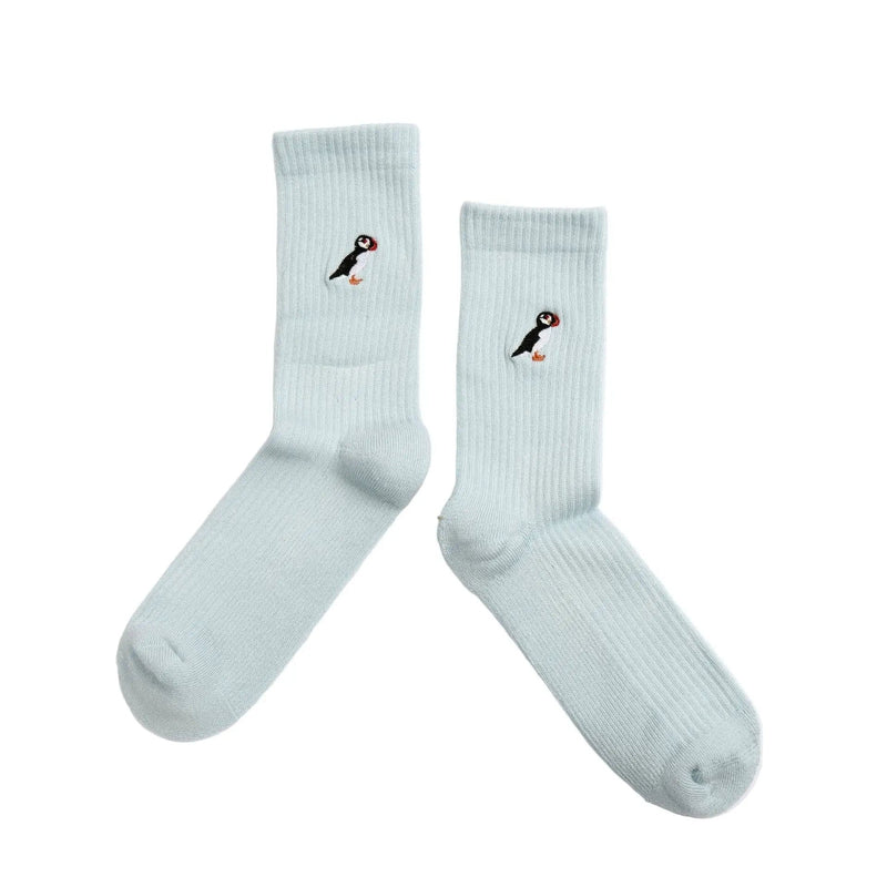Barekind NZ Socks Save the Puffin Ribbed Bamboo Socks Save the Puffin Ribbed Bamboo Socks