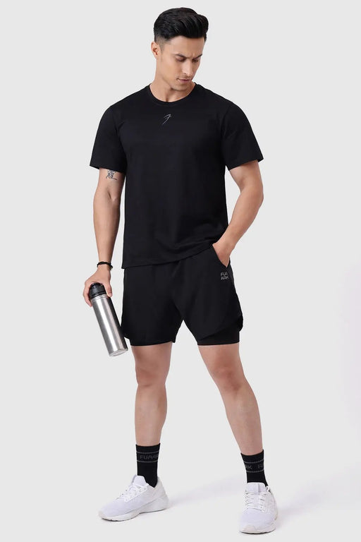 Pulse Running T-shirt Black by Fuaark Nz