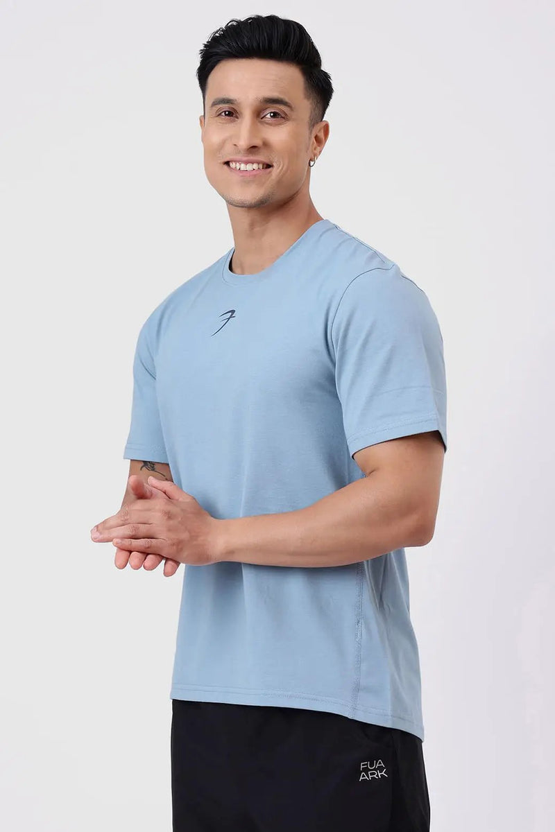 Pulse Running T-shirt Light Blue by Fuaark Nz