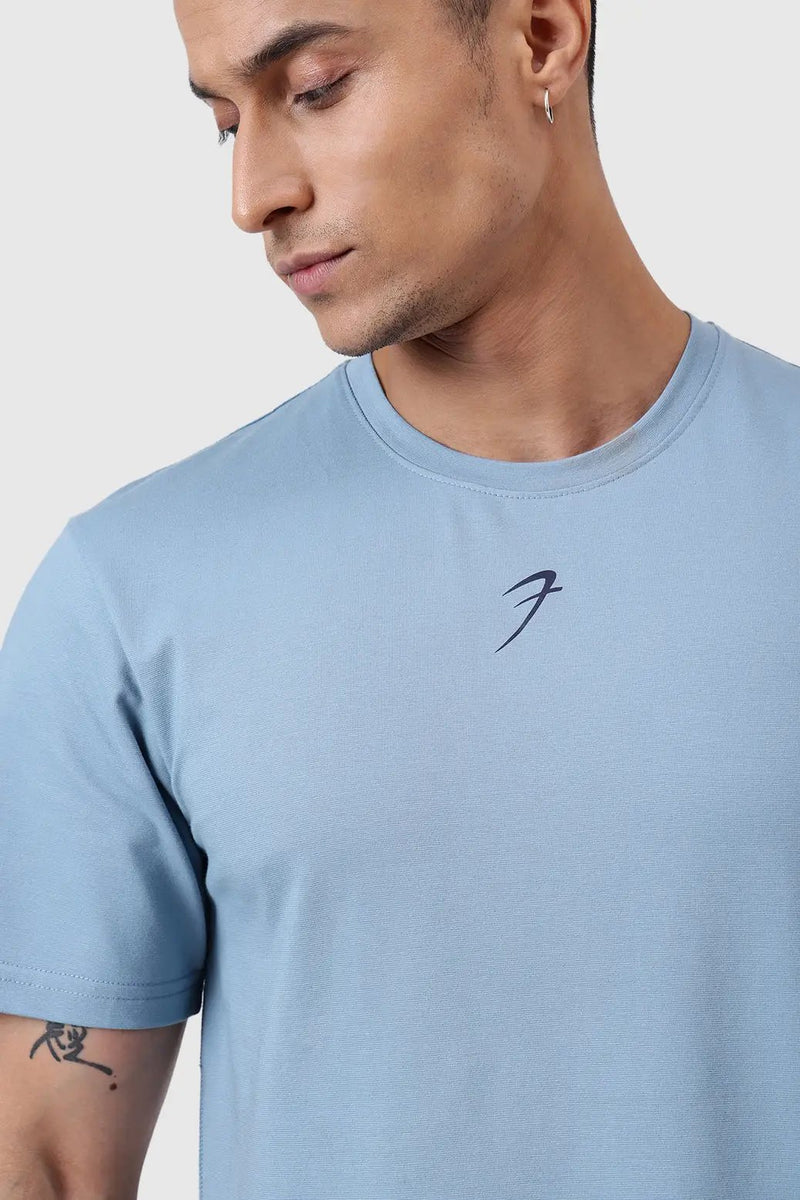 Pulse Running T-shirt Light Blue by Fuaark Nz