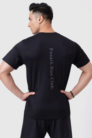 Pulse Running T-shirt Black by Fuaark Nz