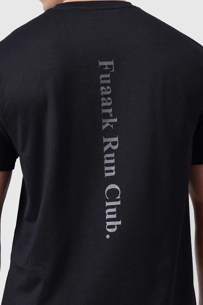 Pulse Running T-shirt Black by Fuaark Nz