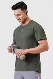 Pulse Running T-shirt Olive by Fuaark Nz