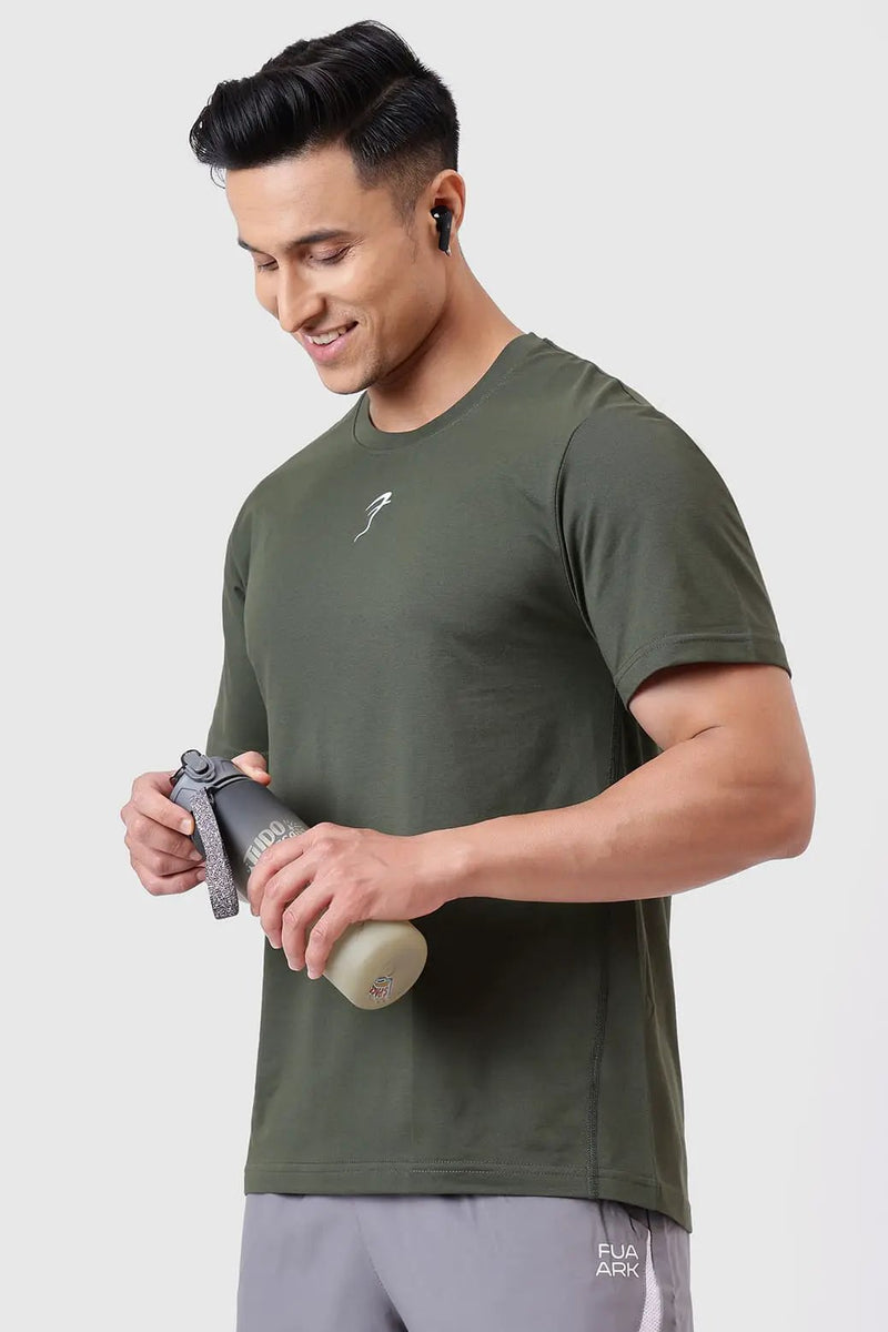 Pulse Running T-shirt Olive by Fuaark Nz