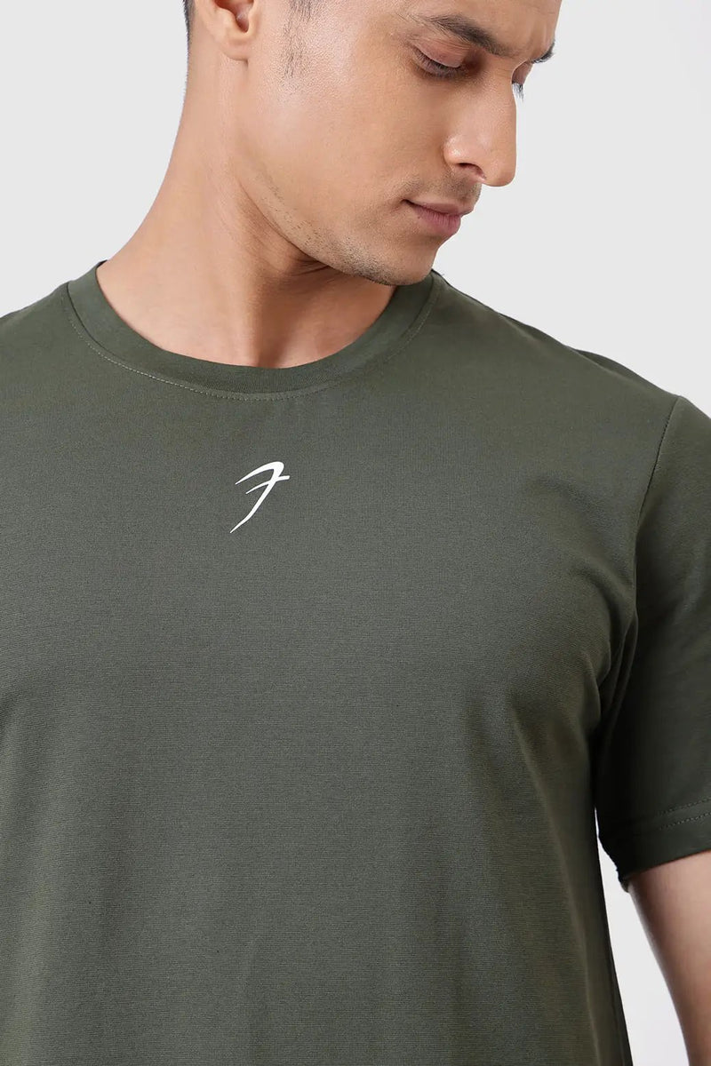 Pulse Running T-shirt Olive by Fuaark Nz