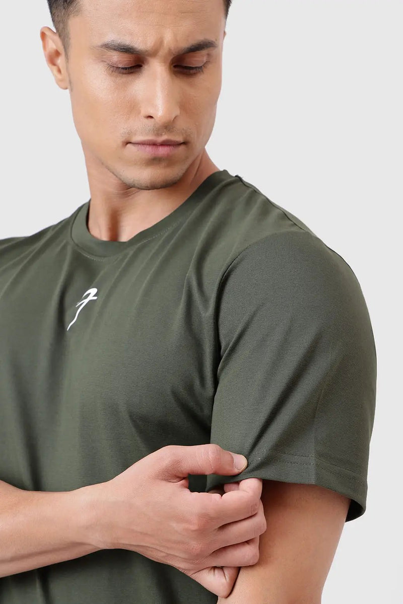Pulse Running T-shirt Olive by Fuaark Nz