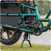 Kiwi eRide Kiwi eRide Fiido T2 Longtail Cargo E-bike Grey Fiido T2 Longtail Cargo E-bike Grey