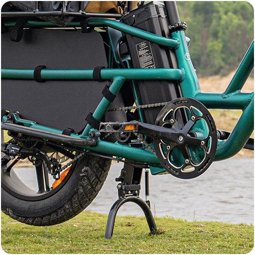 Kiwi eRide Kiwi eRide Fiido T2 Longtail Cargo E-bike Green Fiido T2 Longtail Cargo E-bike Green
