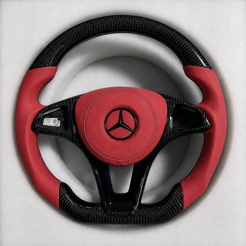 Mercedes-Benz Steering Wheel (Carbon Fiber+Perforated Leather) &7 by CARBONISE