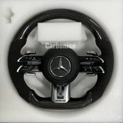 Mercedes-Benz Steering Wheel (Carbon Fiber+Alcantara) #Q12 by CARBONISE