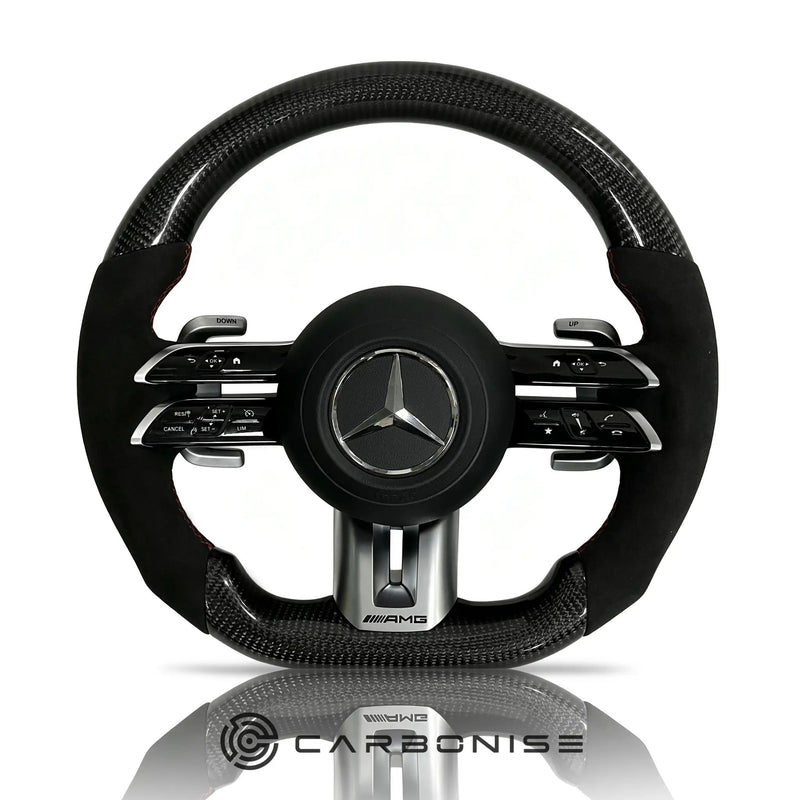 Mercedes-Benz Steering Wheel (Carbon Fiber+Alcantara) #Q12 by CARBONISE