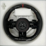Mercedes-Benz Steering Wheel (Carbon Fiber+Perforated Leather) #Q15 by CARBONISE