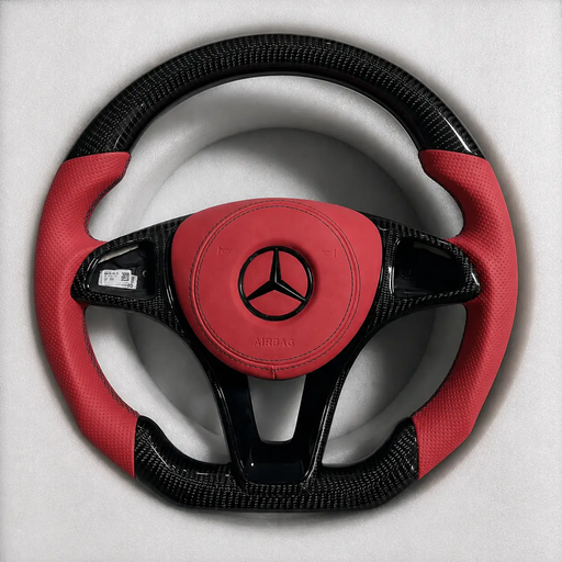 Mercedes-Benz Steering Wheel (Carbon Fiber+Perforated Leather) &7 by CARBONISE