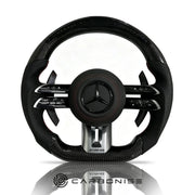 Mercedes-Benz Steering Wheel (Carbon Fiber+Perforated Leather) #Q1 by CARBONISE