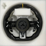 Mercedes-Benz Steering Wheel (Carbon Fiber+Perforated Leather) #Q2 by CARBONISE