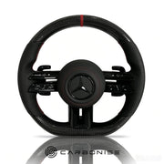 Mercedes-Benz Steering Wheel (Carbon Fiber+Perforated Leather) #Q20 by CARBONISE