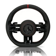 Mercedes-Benz Steering Wheel (Smooth Leather+Perforated Leather) #Q24 by CARBONISE