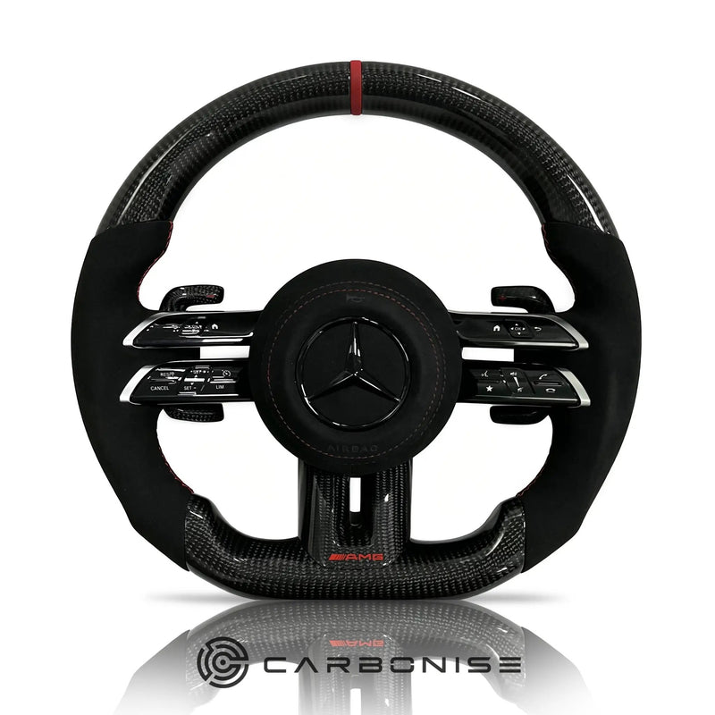 Mercedes-Benz Steering Wheel (Carbon Fiber+Alcantara) #Q27 by CARBONISE