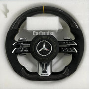 Mercedes-Benz Steering Wheel (Carbon Fiber+Alcantara) #Q28 by CARBONISE