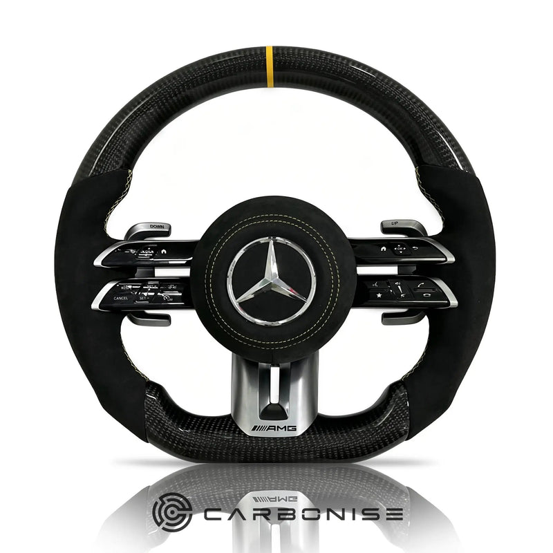 Mercedes-Benz Steering Wheel (Carbon Fiber+Alcantara) #Q28 by CARBONISE