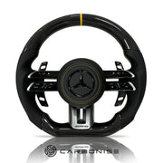 Mercedes-Benz Steering Wheel (Carbon Fiber+Perforated Leather) #Q2 by CARBONISE
