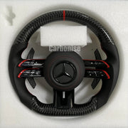 Mercedes-Benz Steering Wheel (Carbon Fiber+Perforated Leather) #Q31 by CARBONISE