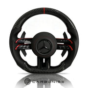 Mercedes-Benz Steering Wheel (Carbon Fiber+Perforated Leather) #Q31 by CARBONISE