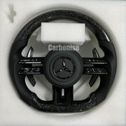 Mercedes-Benz Steering Wheel (Forged Carbon Fiber+Perforated Leather) #Q32 by CARBONISE